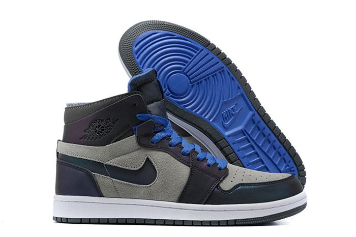 Women's Running Weapon Air Jordan 1 Black/Grey Shoes 0229 Women's Running Weapon Air Jordan 1 Black/Grey Shoes 0229
